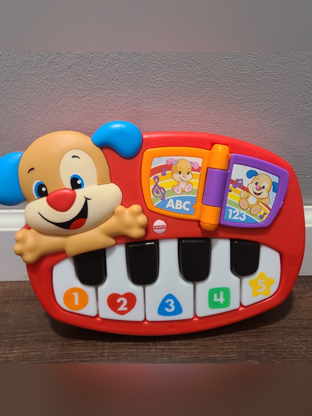 2015 Fisher Price Piano Laugh and Learn Puppy Piano Electronic  123's- ABC's